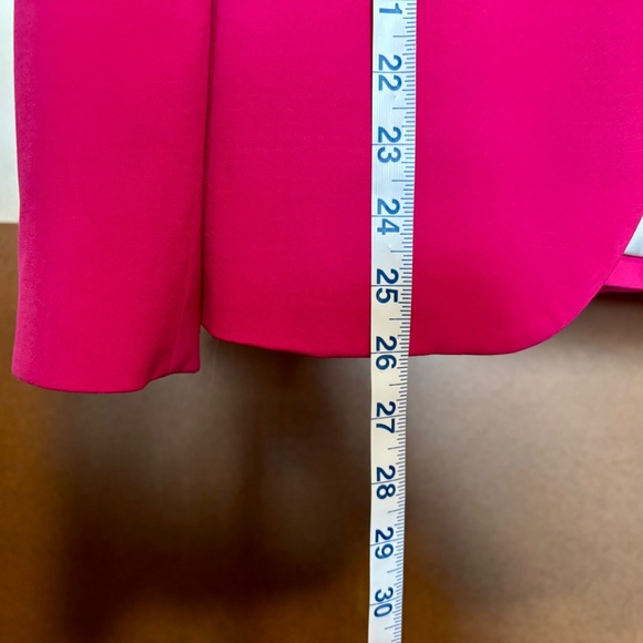 Zara Woman Puffed Sleeves Bright Fuchsia Blazer - Picture 8 of 15